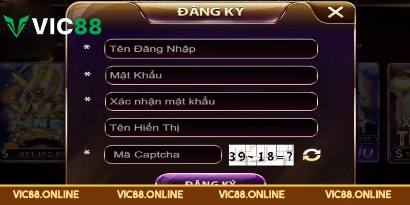 Vic88 - Nhà cái đến từ Thuỵ Sĩ - Tham gia cá cược thưởng 88k 22 Các bước đăng ký tài khoản cực kỳ dễ dàng, nhanh chóng